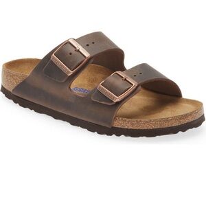 BIRKENSTOCK Arizona Leather Soft Footbed Sandals
